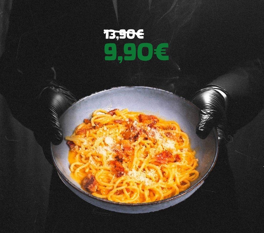 Spaghetti alla carbonara traditionnelle